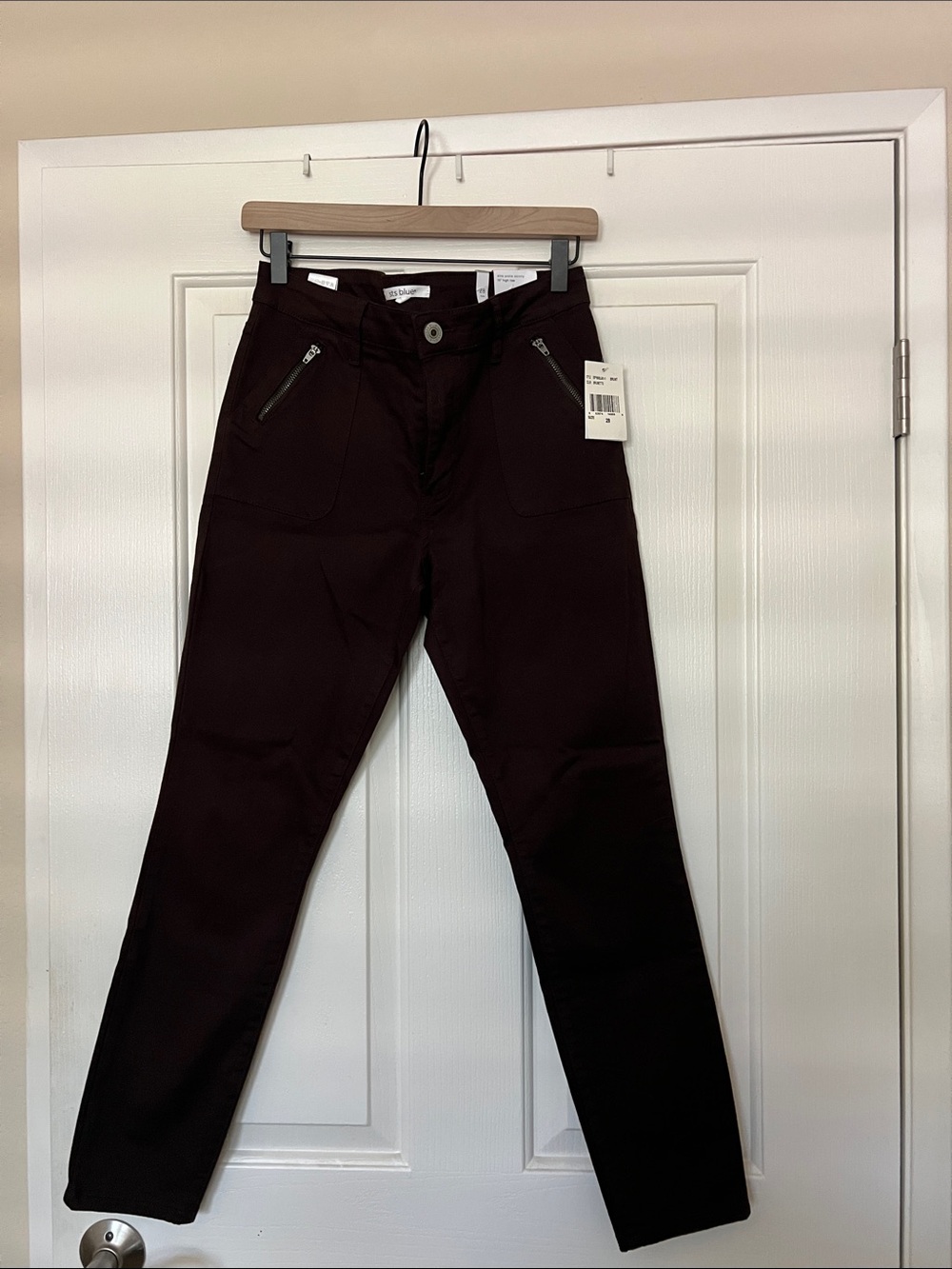 STS Blue Skinny Pants in Deep Brown